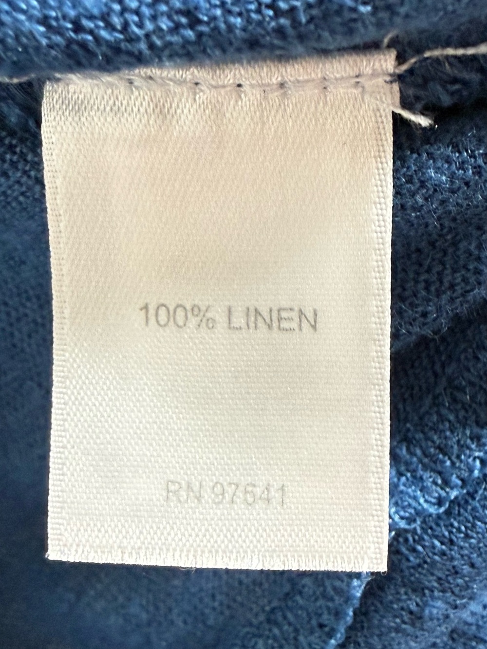 Jill Love Linen Sleeveless Tank Top Twist Front Blue Shirt Size Small - Picture 4 of 8